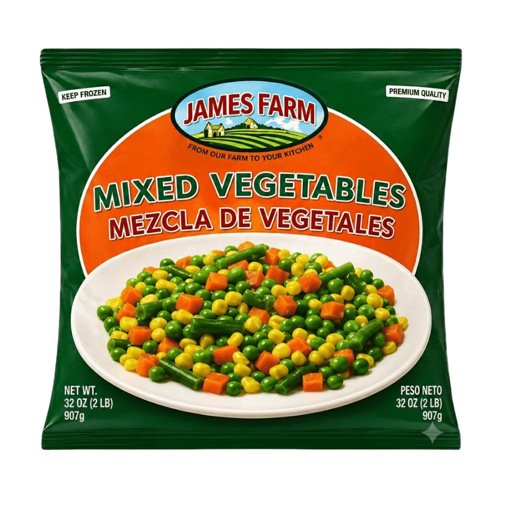James Farm Mixed Vegetable 4 Way 2 lb buy online USA - 1